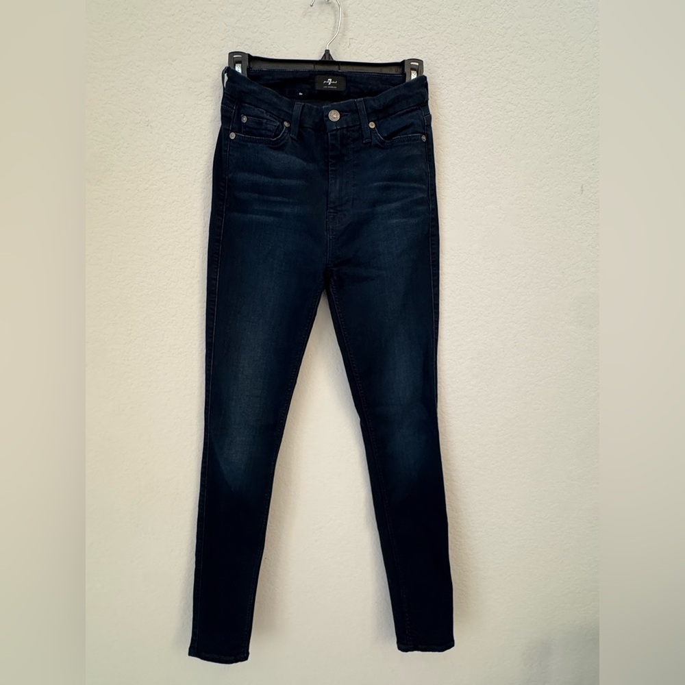 7 For All Mankind Slim Illusion High Waist Skinny Jeans